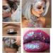  HADAVAKA Body Glitter Gel Glitter Liquid Gel Glitter Festival Glitter Sparkling Face Lip Nail Decoration Christmas Party Makeup Decoration (White) - Buy Online on GoSupps.com