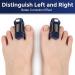Ajoysoul Toe Splint: 1 Pair Toe Straightener for Bent, Hammer, Crooked, Claw Toes - Blue - Buy Online on GoSupps.com