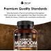 Mushroom Complex - Lions Mane + Cordyceps Chaga Reishi Shiitak Maitake Mushroomss Blend - High Potency Supplement - Made in The UK - 120 Tablets - Buy Online on GoSupps.com