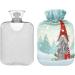Merry Christmas Dwarf Snowman Heat Bottle - 1L Hot Water Bag for Pain Relief & Cozy Comfort | Perfect Gift for Women & Girls - Buy Online on GoSupps.com