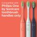 Philips One by Sonicare 2 Brush Heads Miami Coral BH1022/01 - Pack of 2 - Buy Online on GoSupps.com