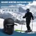 Winter Trapper Hat with Ear Flaps - Windproof Unisex Ushanka Hat in Black - Buy Online on GoSupps.com