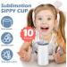 Vesici 12 oz Sublimation Sippy Cups - 10 Pack - Toddler Insulated Stainless Steel Tumblers - Buy Online on GoSupps.com