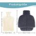 Heated Foot Warmer & Hot Water Bottle - 2000ml Plush Cuddly Warmers for Men & Women - Removable Thickened Gray Design - Buy Online on GoSupps.com