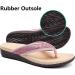 KUMNY Womens Orthotic Flip Flops - Arch Support Thong Sandals, Pink, Size 10 - Buy Online on GoSupps.com