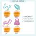 Boy Or Girl Cupcake Toppers Pink & Blue Glitter Baby Shower Cupcake Picks Dress Or Rugby/He Or She Cake Decorations for Gender Reveal/First Birthday Party - 24pcs - Buy Online on GoSupps.com