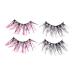 minkissy 2 Pairs Fake Eyelashes Christmas Eyelashes Colored Lash 3d False Lash Cosmetic Fake Lashes Glitter Eyelashes False Makeup Eyelashes Fake Lashes Natural Extend Fiber Miss Fluffy