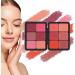 EXQST 3D Color Correcting Makeup Palette, 12 Colors Cream Blush Palette Concealer, Waterproof Long Lasting Cream Concealer Palette Kit