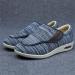 Diabetic Extra Wide Men's Slippers - Adjustable Closure for Swollen Feet & Arthritis - Light Blue, Size 12 - Buy Online on GoSupps.com
