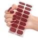 Semi Cured Gel Nail Strips Peel-and-Stick Nail Polish GLAMeeeeee Gelz Nail Sticker Gel Nail Polish Stickers Semi-Cured Gel Nail Strips Long Lasting Gloss Nail Strips Easy to Apply and Remove Gel