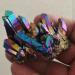 Crystal 1pcs 100-150g Colorful Natural Quartz Crystal Rainbow Titanium ClusterMineral Specimen Stone Ornaments ningxiao - Buy Online on GoSupps.com