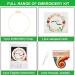 Funny Embroidery Kit for Beginners - Stamped Cross Stitch Kit for Adults - Needlepoint Hoops with Colorful Flowers, Plants, and Cactus Design in Pink - Buy Online on GoSupps.com