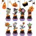 Halloween Cake Toppers | Cupcake Toppers Wrappers Set Pumpkin Cupcake Picks Baking Cups Decorations for Kids Birthday Halloween Thanksgiving Monozoz - Buy Online on GoSupps.com