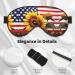 Sunflower & American Flag Unisex Sleep Mask - Double-Sided Eye Mask for Sound Sleep & Skin Care - Buy Online on GoSupps.com