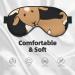 SSIMOO Brown Goat Soft Sleep Eye Mask - Breathable Eye Patch for Women | Ideal for Travel & Relaxation - Buy Online on GoSupps.com