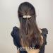 Rhinestone Cat-eye Barrette Beige Hair Clip | Elegant Shiny Hair Slide Decoration - Buy Online on GoSupps.com
