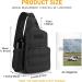 Huntvp Tactical Breast Pocket Military Shoulder Bag | Molle Army Crossbody Sling Pack for Travel Hiking & Camping - Type 5 Black - Buy Online on GoSupps.com