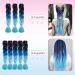 Tess Braids Extensions 60 cm - 3 Pack Jumbo Kanecalon Ombre Hair Braids #26 White/Black for Box Braids - 100g/bundle - Buy Online on GoSupps.com