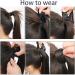 Ponytail Extension Bounce Wraparound Ponytail Hair Pieces Straight Hair Extensions with Combs Warp Ponytails for Women Synthetic Ponytail Hairpiece/Ponytail Extension (Color : M22-613 Size : 18in 18inches M22-613 - Buy Online on GoSupps.com