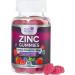Vegan Zinc Gummies 50mg Zinc Supplement - Extra Strength Immune Support & Antioxidant to Promotes Skin Health Natural Gluten & GMO-Free Nature's Chewable Vitamin for Adults & Kids - 60 Gummies