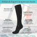 Evolyline Zipper Compression Socks 2 Pairs - Medical Grade 15-20 mmHg for Varicose Veins and Graduated Support - Perfect for Running, Pregnancy, and Travel - Black S-M - Buy Online on GoSupps.com