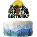 Bigfoot Cake Topper for Boys Girls Kids Men Sasquatch Crossing Party Supplies Camping Jungle Theme Party Decorations Big Foot Monster Ape Birthday Cake Decorations - Buy Online on GoSupps.com