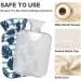 Naanle Palm Leaves Heat Bottle with Cover | 1L Hot Water Bottle for Bed & Pain Relief | Ideal for Hand & Foot Heat Therapy - Transparent Design - Buy Online on GoSupps.com