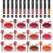 12 Pcs High Pigmented Waterproof Matte Lip Liner Set - Long Lasting Smudge-proof Lipstick Pens for Perfect Lips | International Shipping Available - Buy Online on GoSupps.com