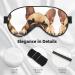 Ultra-Soft French Bulldog Print Eye Mask - Light-Blocking for Optimal Comfort & Restful Sleep | International Shipping Available - Buy Online on GoSupps.com