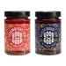 GOOD GOOD Sweet Strawberry & Blackcurrant Jams - Keto Friendly - Low Calorie Without Added Sugars - Vegan - Gluten Free - Preserves - 330g Jars