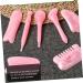 Fomiyes 7-Piece Gua Sha Massage Tool Set - Eye Massage Stone & Facial Scraper - Pink Jade Gua Sha Board for Face Contouring & Wellness (10x5.5cm) - Buy Online on GoSupps.com