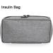 Insulin Cooler Protector Bag - Gray Optional Medicine Cooling Pouch for Travel, Office & Outdoor Sports - Inhaler Case for Elderly & Kids - Keeps Medicine Cool (Grey) - Buy Online on GoSupps.com