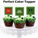 40 Pieces Pixel Cake Toppers - Video Game Muffin & Cake Decorations for Young Girls' Birthday Parties - Green Pixel Tortendeko - Buy Online on GoSupps.com
