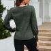 Shanrya Round Neck Blouse Breathable Comfortable and Stylish Womens Long Sleeve T-Shirt Casual for Daily Wear Small Green - Buy Online on GoSupps.com