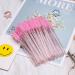 50 PCS Disposable Eyelash Brushes Mascara Wands - Crystal Pink | Makeup Applicator Tool Kit - Buy Online on GoSupps.com