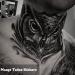 Sexy Black Owl Waterproof Temporary Tattoo Sticker - Body Art Removable Paper (20*30cm) - Buy Online on GoSupps.com