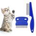 Flea comb for cats 2 pieces of lice comb dust ridge for cats dogs effectively against fleas & lice professional floh comb for dog & cat short hair cat