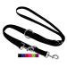 Dey - Premium dog leash nylon 2m |3 -way adjustable |For small medium -sized and large dogs |Lots of colors | Doubleein dog cat puppy |Schleppline | Guide line |Puppy leash |Black XS XS - 1.0 x 200 cm black