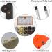 125 Sets Chicago Screws Assorted Kit - DIY Leather Craft Rivets in 5 Colors - 4mm Screw Rivets for Book Binding, Leatherwork - Black, Silver, Golden, Bronze - Buy Online on GoSupps.com