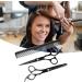 Qukaim Barber Cutting Scissors Kit Hairdressing Shears Set Incisive Stainless Steel Professional Haircut Scissors Kit for Barber Black 6.7in - Buy Online on GoSupps.com