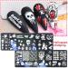 Beiling Halloween Nail Stamping Kit - Ghost, Pumpkin, Skull, Bone Patterns, 8 Piece Set - Buy Online on GoSupps.com