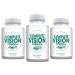 Pure Eye Health Vitamin & Mineral Supplements for Adults | Complete Research Vision Formula w/Bilberry Lutein Zeaxanthin Lycopene Resveratrol 60 Caps (3 Pack)