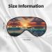Ocean Sunset Scenery Print Eye Mask | Unisex Soft Comfort Sleep Shade for Travel Yoga & Shift Work - Buy Online on GoSupps.com