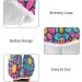 Colorful Hippie Flower Hair Towels 2 Pack | Super Absorbent Quick Dry Hair Turbans for Women & Girls - Buy Online on GoSupps.com