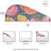 Blooming Tulips Hair Towel 2 Pack | Super Absorbent Quick Dry Turbans for Women & Girls - Buy Online on GoSupps.com