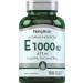 Piping Rock Vitamin E 1000 IU Softgel Capsules | 671mg | 100 Pills | D-Alpha Tocopheryl Supplement | Non-GMO Gluten Free