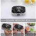 Decorative Black and White Skull Pill Box - 2 Compartment Metal Organizer for Pills | Portable Medicine Case for Pocket & Purse - Buy Online on GoSupps.com