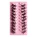 Eyelash Package Trays High Imitation 10 Pairs of Half Eye Eyelashes Grafting Eyelashes Curling Eyelashes Small Eyelash Curler A One Size