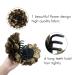 Cinaci 4 Pack Large Satin Flower Hair Bows with Hair Claws - Red Navy Blue Black Ribbon Fabric Barrettes for Women and Girls - Buy Online on GoSupps.com