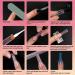 Clear Gel Nail Extension Mold Set with Dual-ended Brush and File - 12 Sizes, Scale, Coffin Nails - 128pcs - Buy Online on GoSupps.com